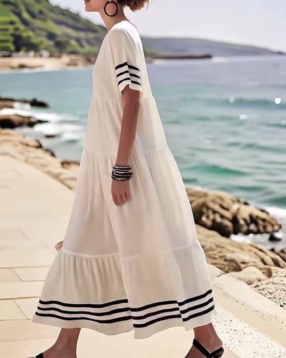 Kjole Moteriktig Ferie Kortermet