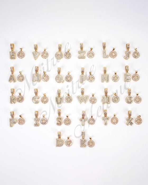 Halskjeder Initial Bokstav Anheng 2 Pakke