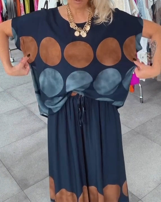 Sett Street Fashion Uformell Trykk Todelt