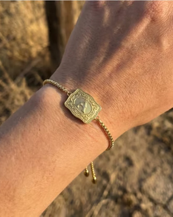 Armbånd Preget Bokstav