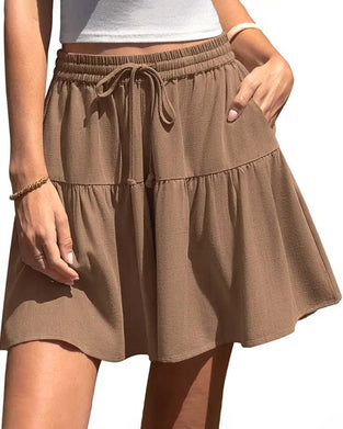 Shorts Ruffle Patchwork Knyting