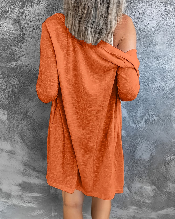 Cardigan Ensfarget Mellang