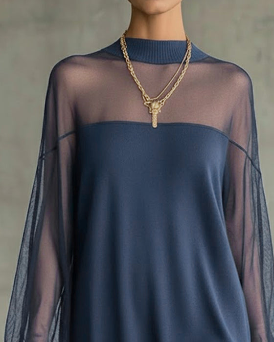 Kjole Lykterm Ensfarget Lappearbeid