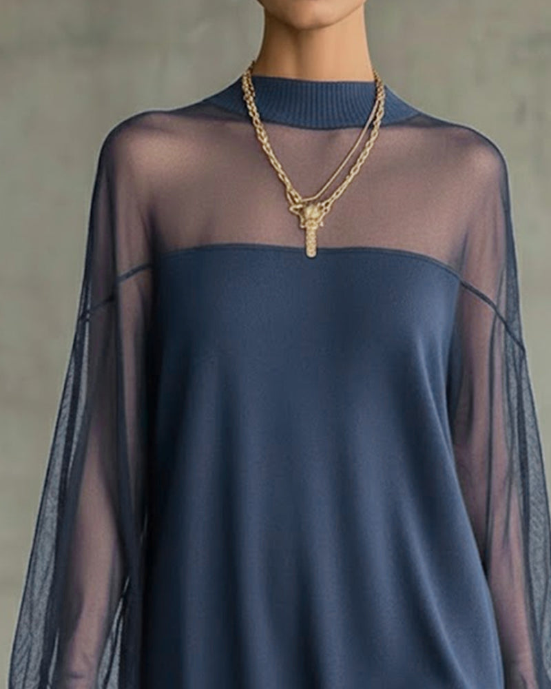 Kjole Lykterm Ensfarget Lappearbeid