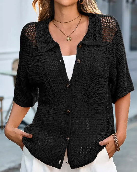 Cardigan Jakkeslag Uthuling Nett