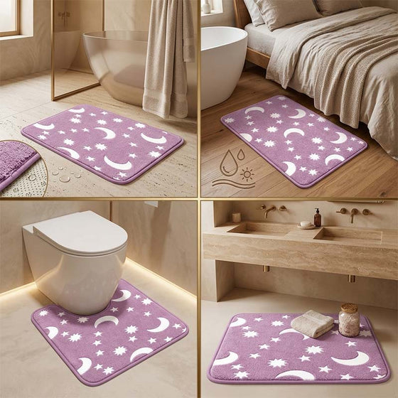 Mørkerglimmende Korallfleece Gulvmatte