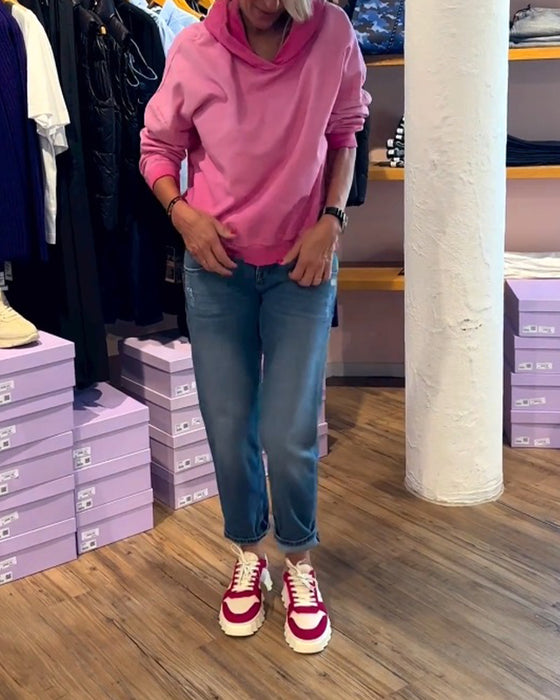 Uformell hettegenser i gradient farge