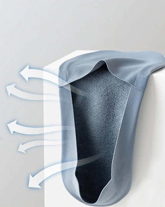 Anti-skli usynlige sokker i bomull