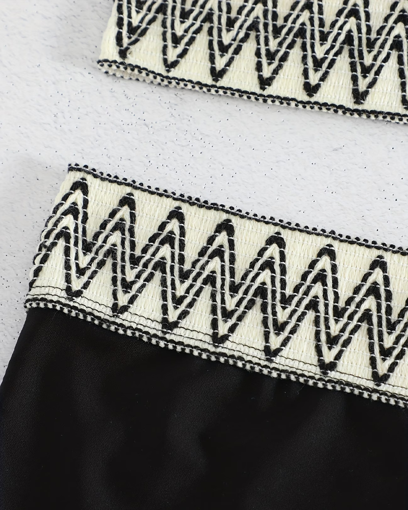 Bikini Bølge Trykk Halsstropp