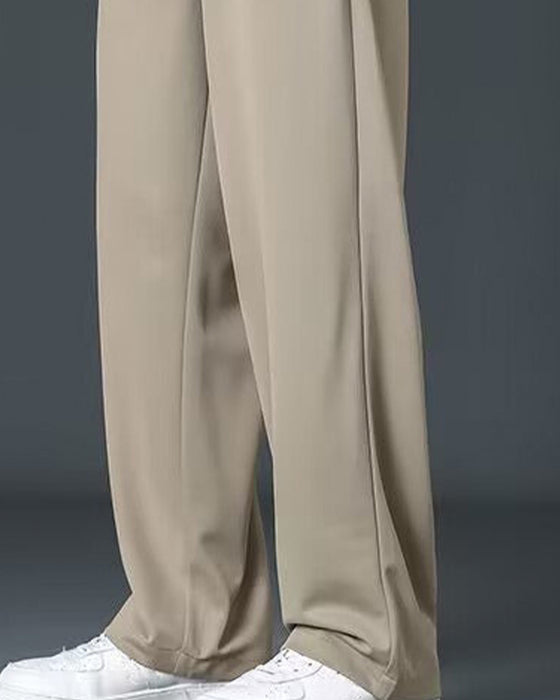 Herrer Bukse Avslappnet Snøre Rett Ben