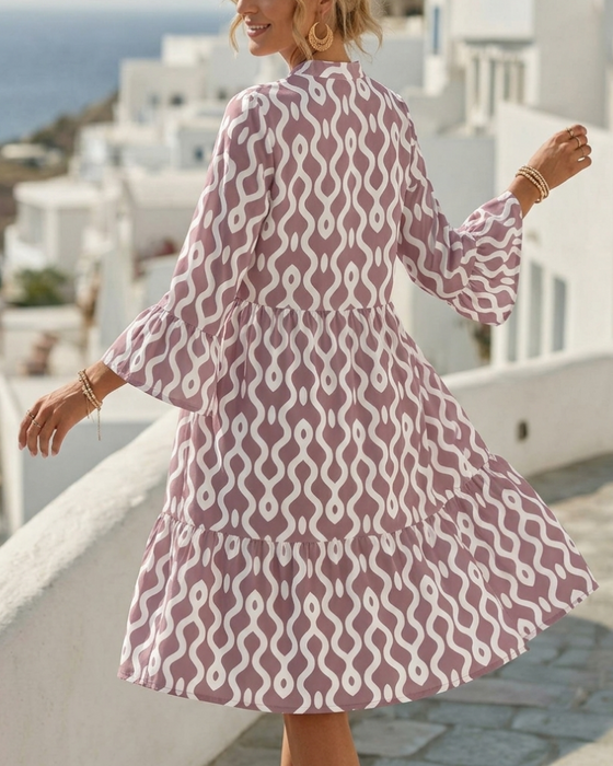 Kjole Geometrisk A-Linje