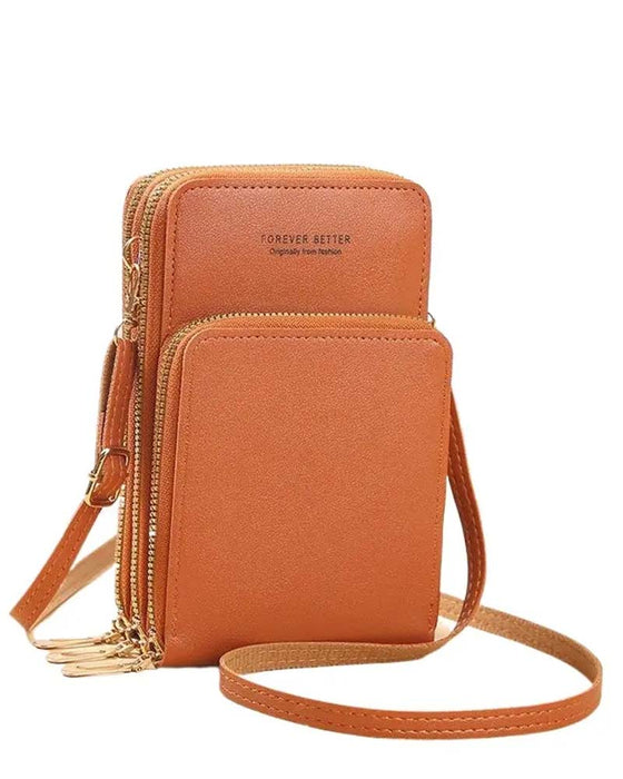 Ensfarget Fashion Crossbody Telefonveske