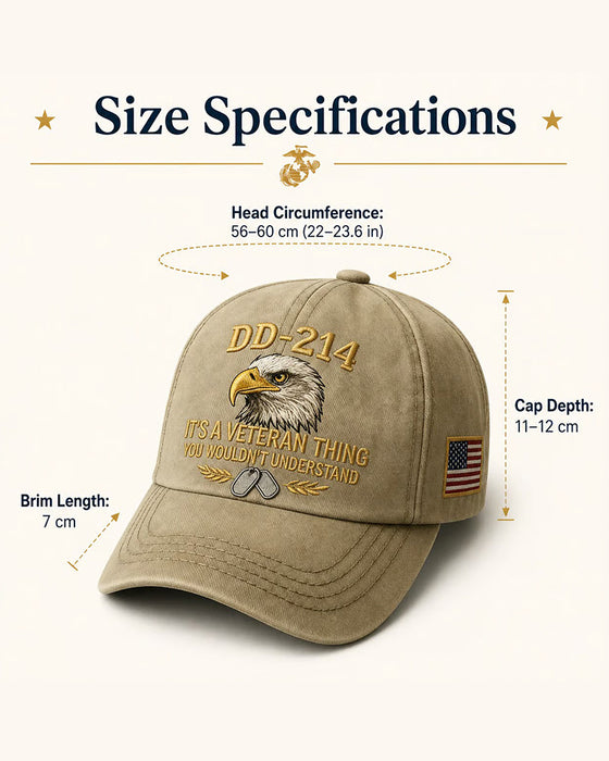 Lue DD-214 Veteran 3D-Brodert