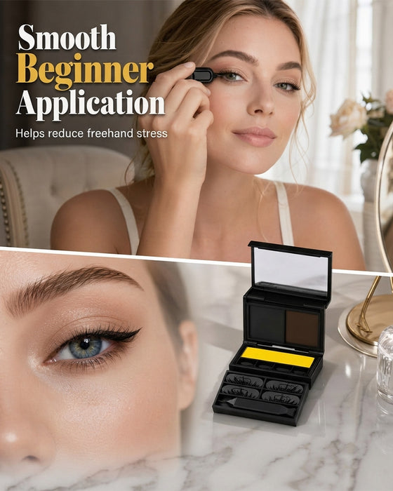 3-I-1 Eyeliner Og Vipperstempel-Sett