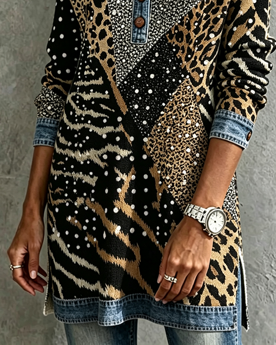 Kjole Leopard Dyr Casual