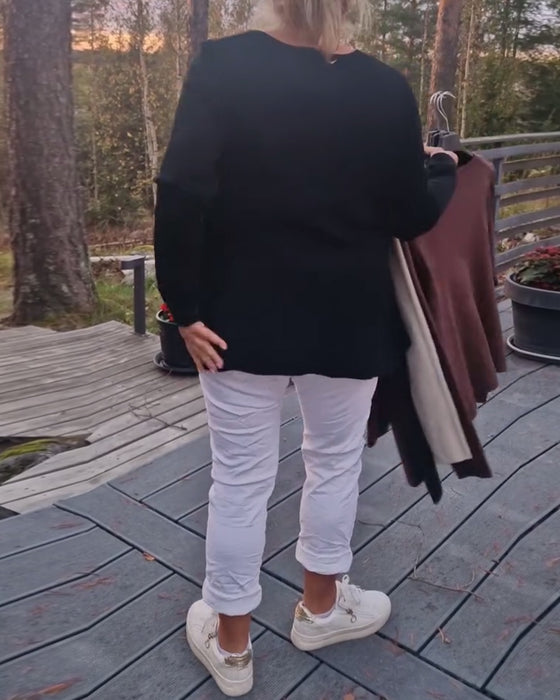 Cardigan Metallknapp Langermet