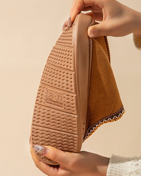 Anti-skli lette, varme bomullstøfler