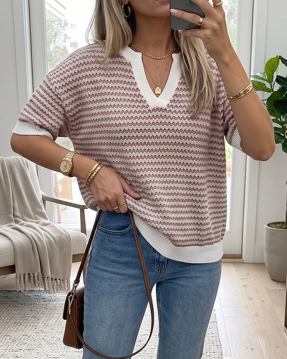 Pullover V-Hals Tøff Casual