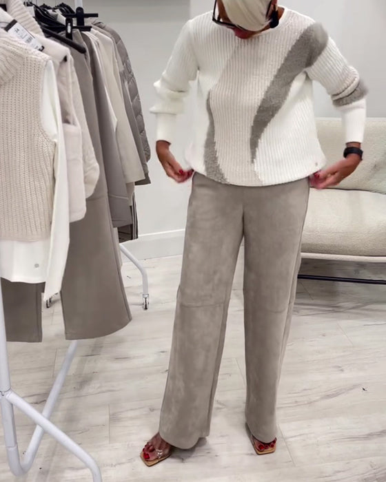 Genser Crew Neck Komfortabel Hverdagslig