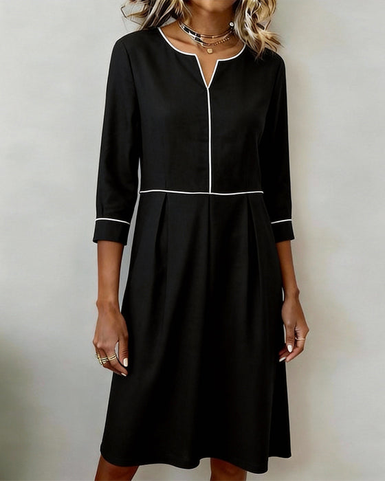 Kjole Stilig Kontrastfarge