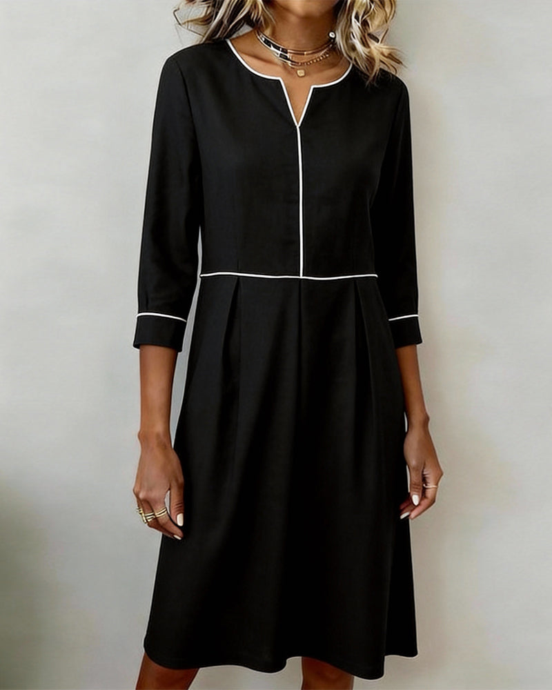 Kjole Stilig Kontrastfarge