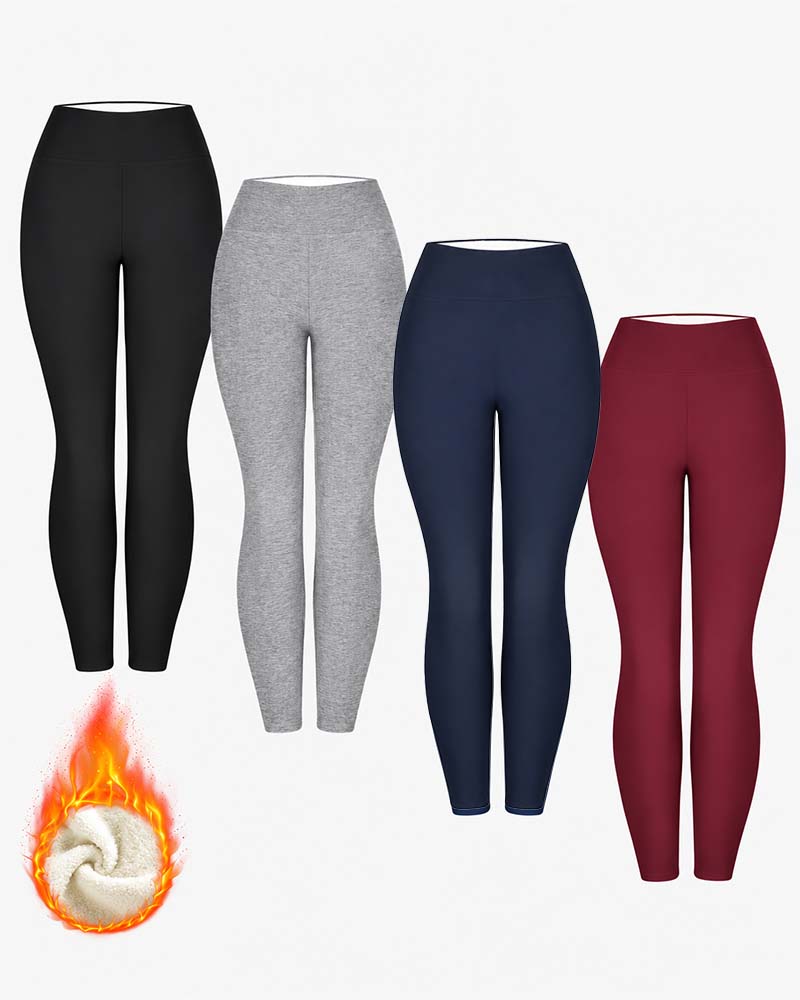 Vinter Tykke Høy Midje Varme Leggings Yogabukser