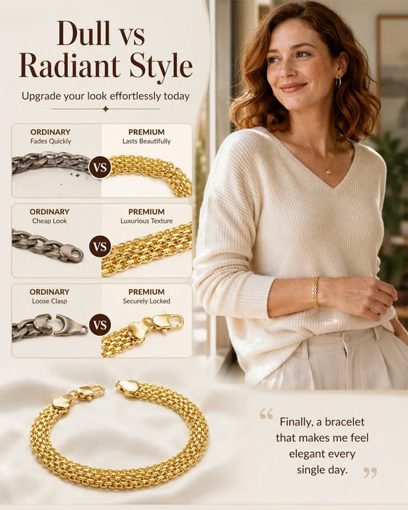 Bredt Veve Mesh Armbånd