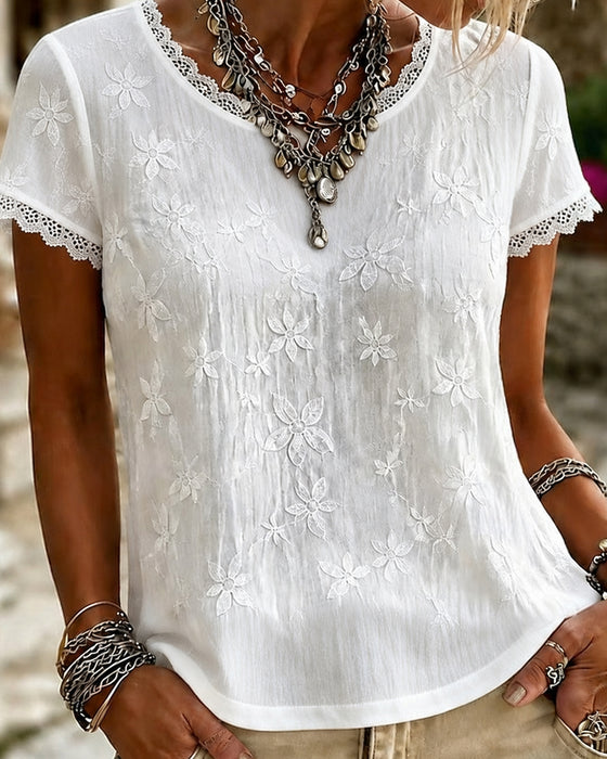 T-Shirt V-Hals Enfarget
