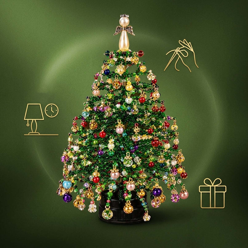 DIY Beaded Christmas Tree Ornament Craft Kit-price zap