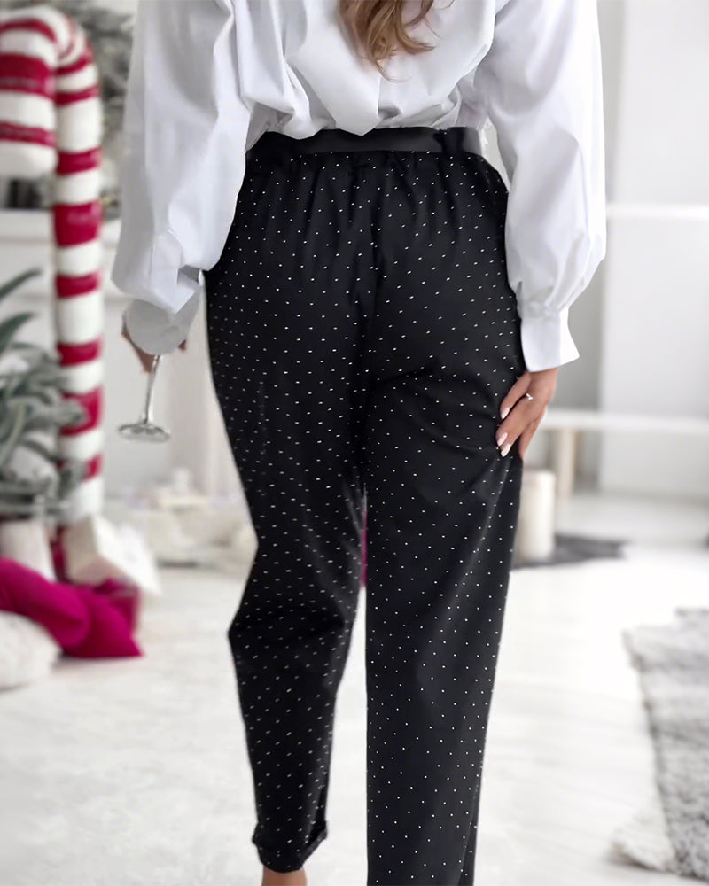 Bukser stilige og allsidige glitter