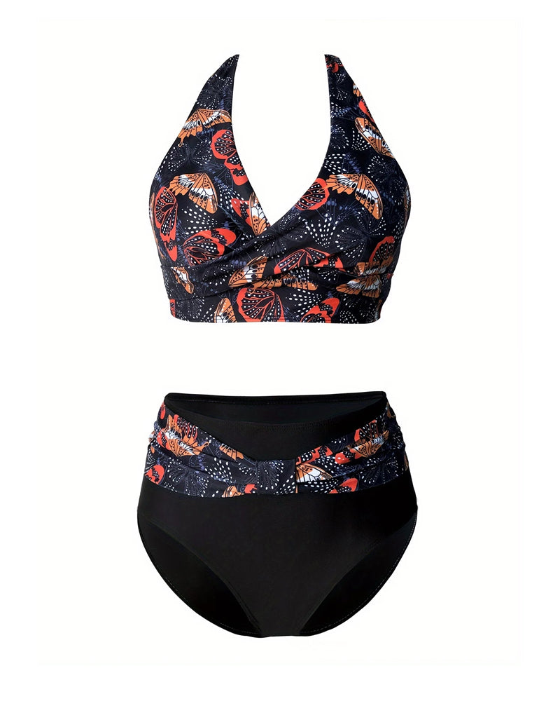 Bikini Sommermugglemønster Halsstropp