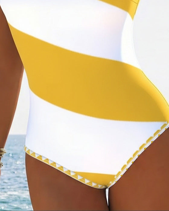 Ett-delt Fargeblokkstripet