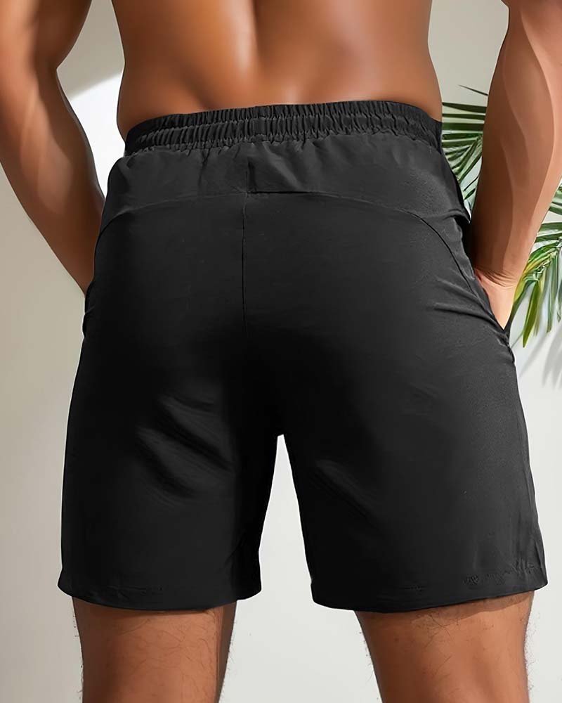 Shorts Menn Pustende Rasktørkende Atletisk
