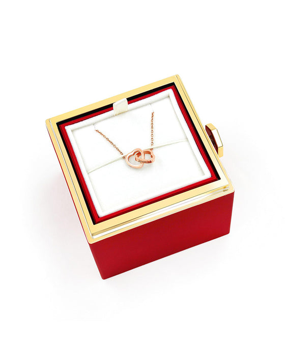 Halskjede Benkjede Dobbelthjerte