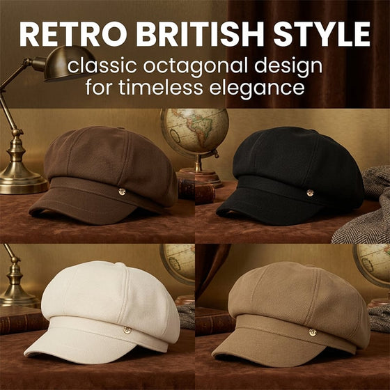Britisk Stil Newsboy-Caps