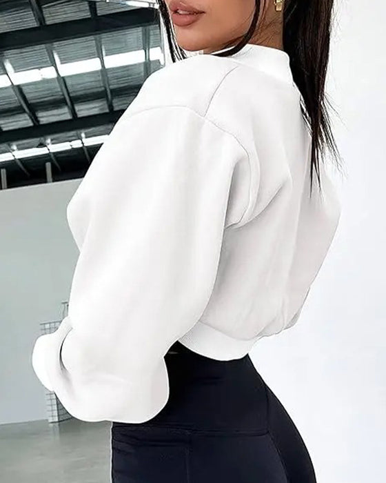 Sweatshirt Kort Kapphette Med Hetter
