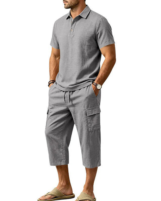 Set Polo Topp Capri Bukser