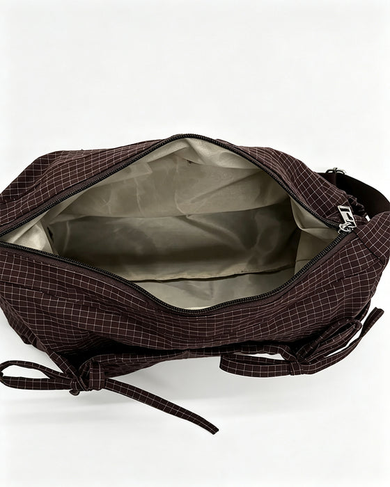 Veske Sløyfe Rutet Crossbody