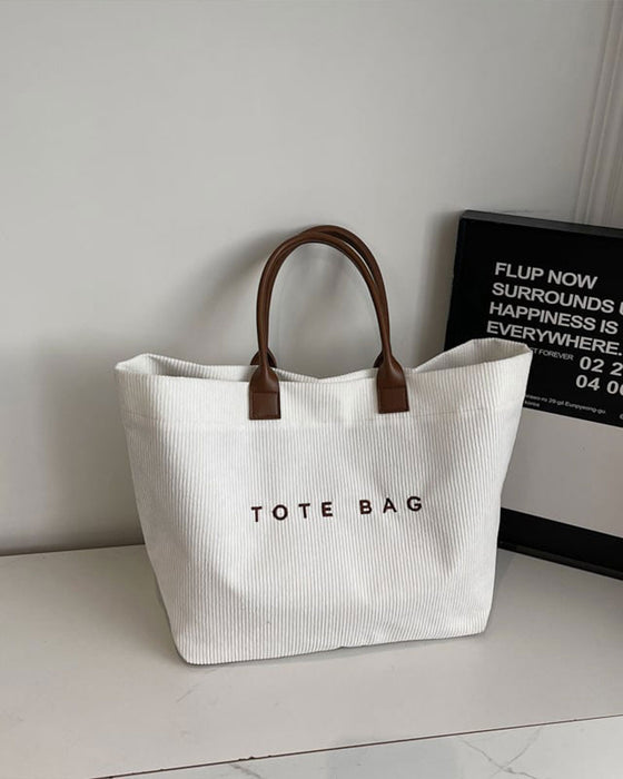 Veske Bokstavtrykk Tote
