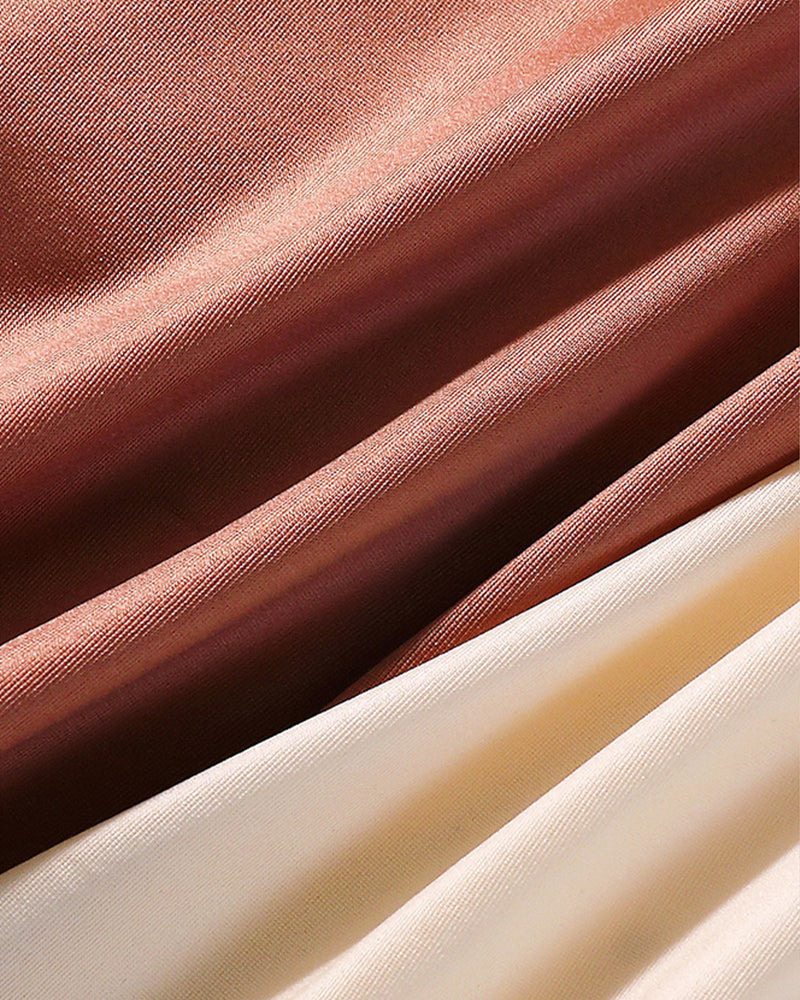 Dames Truse Med Høy Midje Is-Silke Sateng Sømløs Sexy Løft Og Magekontroll