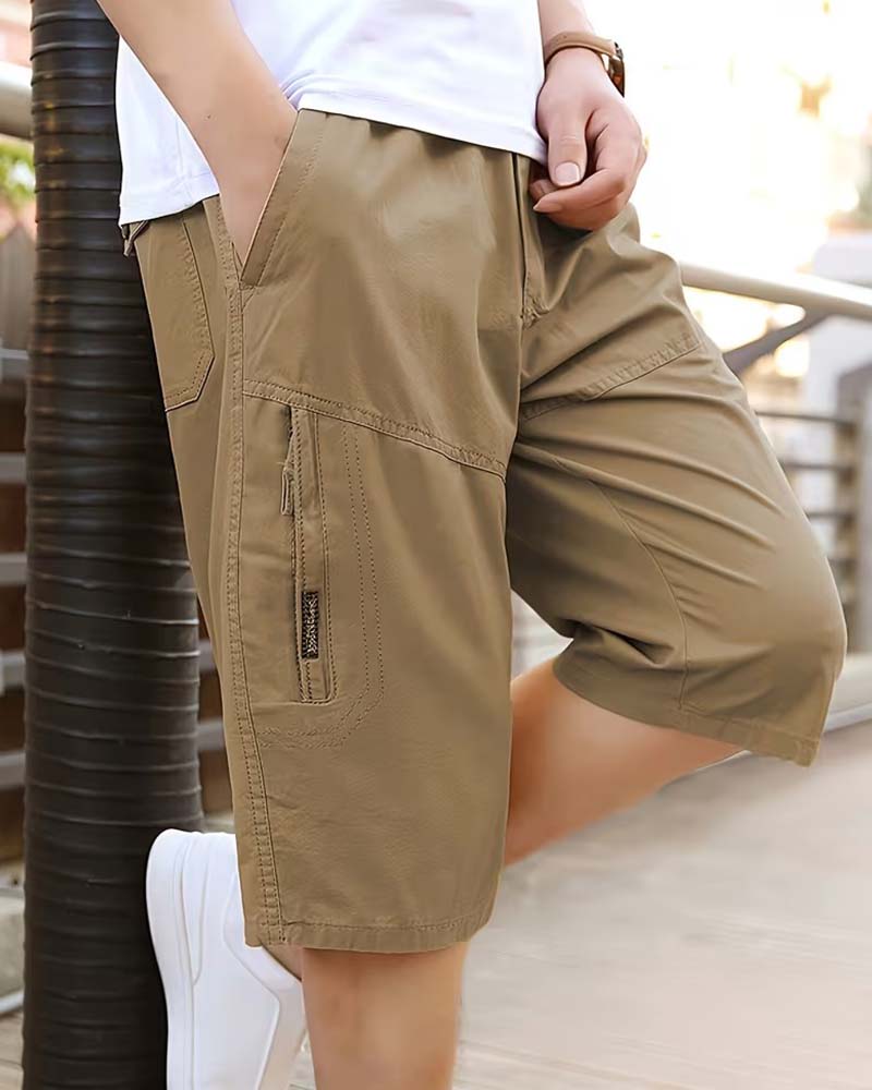 Herrer Shorts Rett Ben Avslappnet