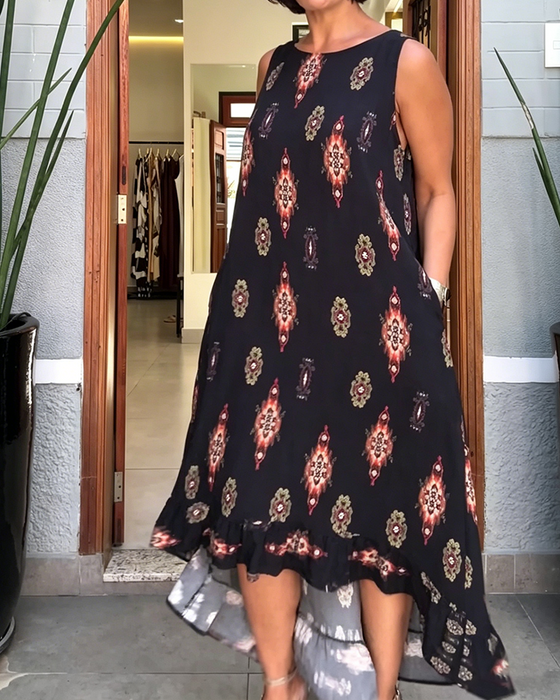 Kjole Ermløs Uregelmessig Kant