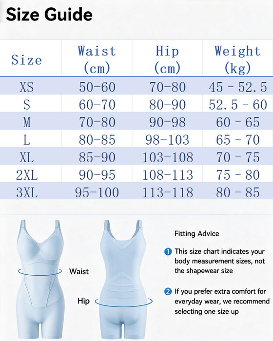 Kjølende Magestyring Rumpeleftende Shapewear Bodysuit