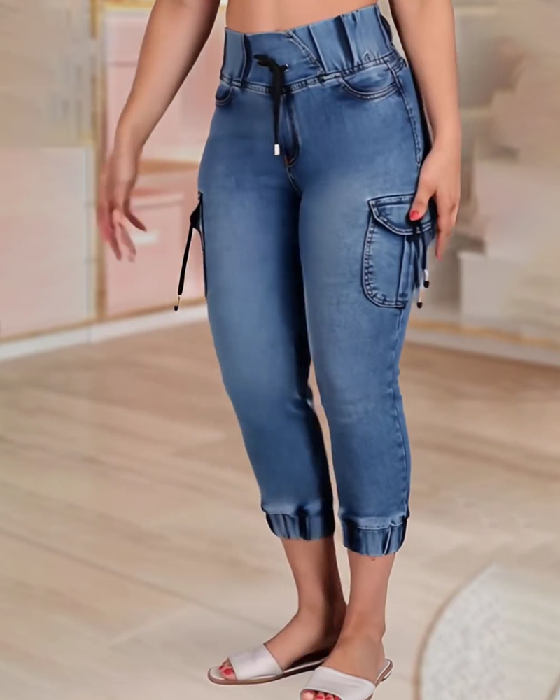 Jeans Snorring Lomme Capri