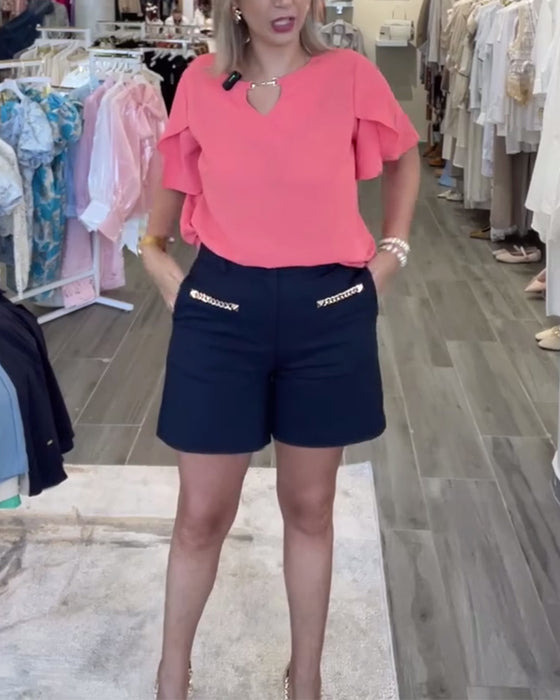 Shorts Kjedeutsmykket Avslappet