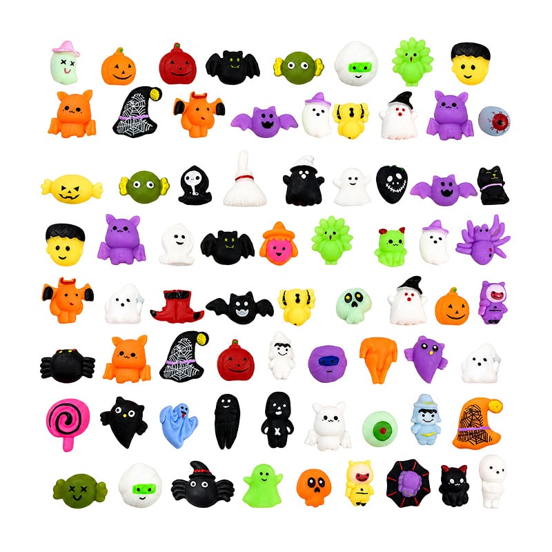 Halloween-squishies stressavlastende lekesett