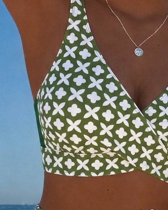Bikini Fire Blad Blomst Kors Omslag