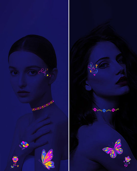 Fluorescerende Tatoveringsklistremerker