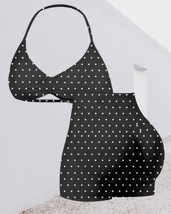 Sett Høy Midje Løftende Rumpe Leggings