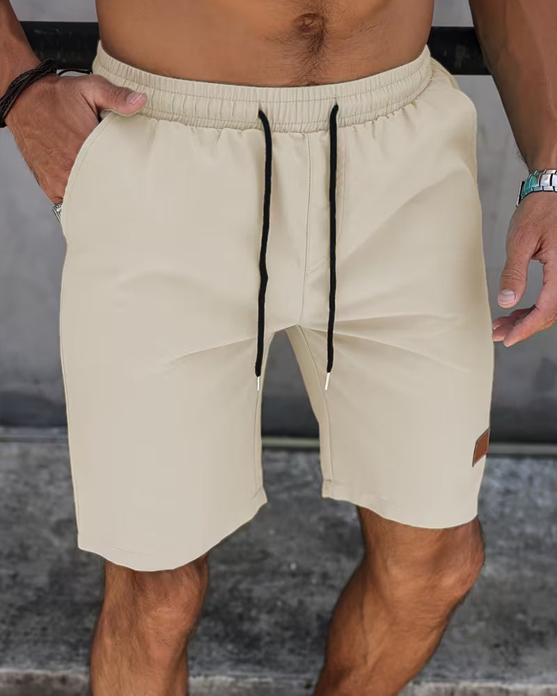 Shorts Lær Etikett Uformell
